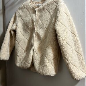 H&M Cozy Cream Teddy Jacket